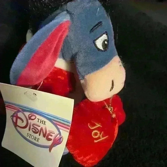 Vintage The Disney Store, Santa Eeyore 8” Mini Beanbag - Picture 2 of 6